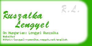 ruszalka lengyel business card